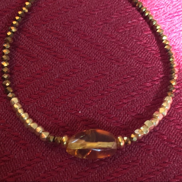 GENUINE AMBER Bracelet with Amber piece - Picture 3 of 4